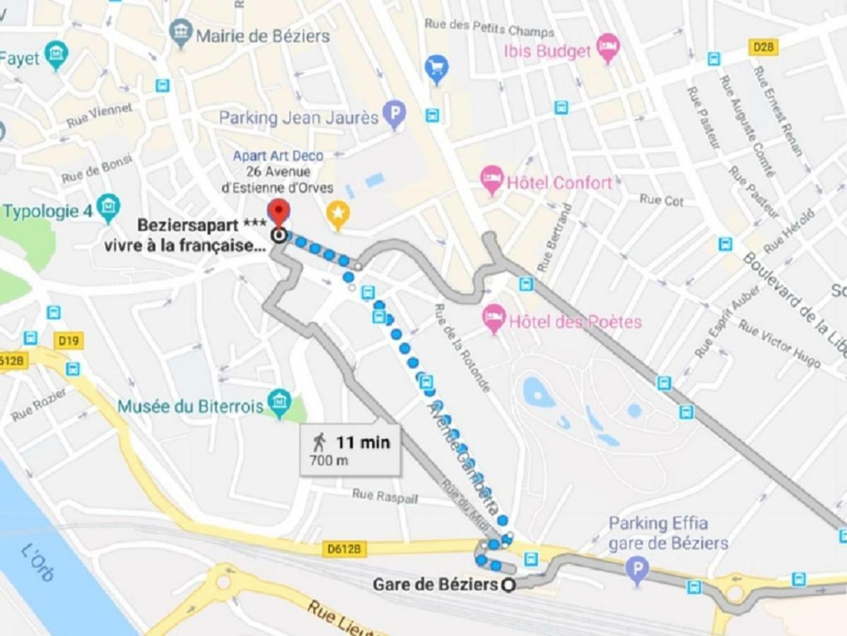 Beziers Studio Terrasse Kültér fotó